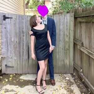 ESPIRIT black lace cocktail dress